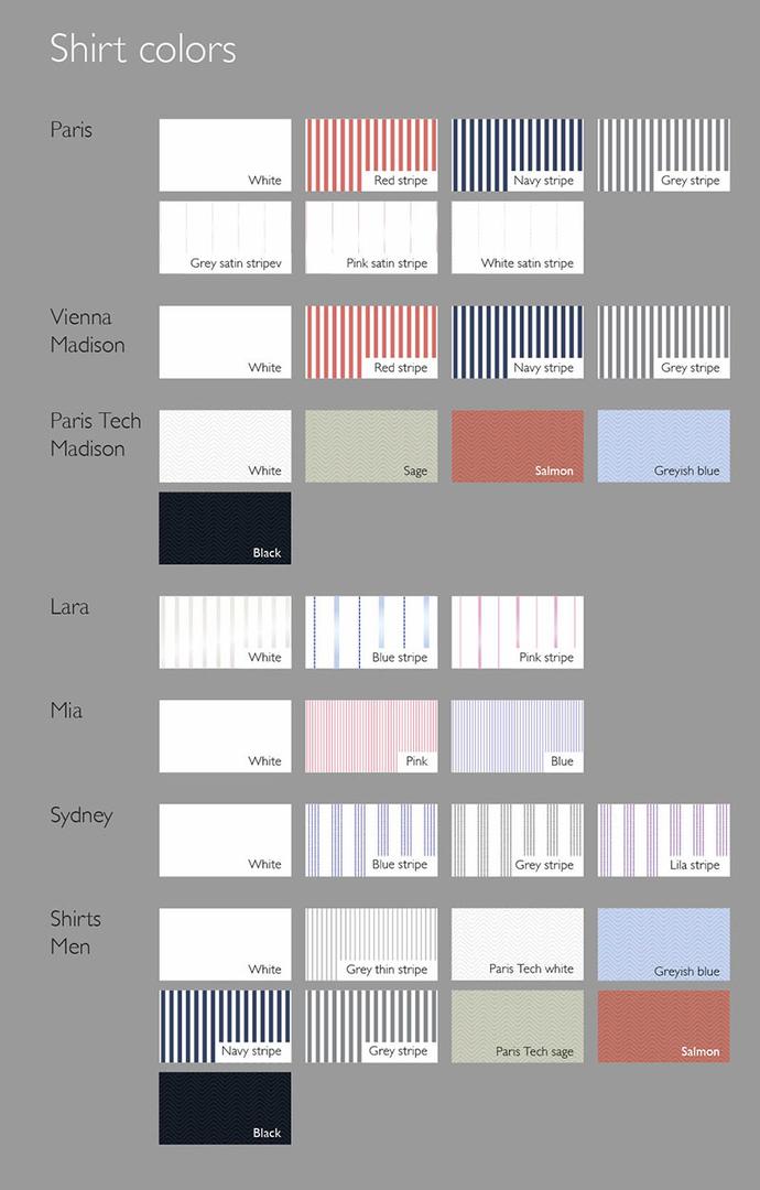 Shirt colors